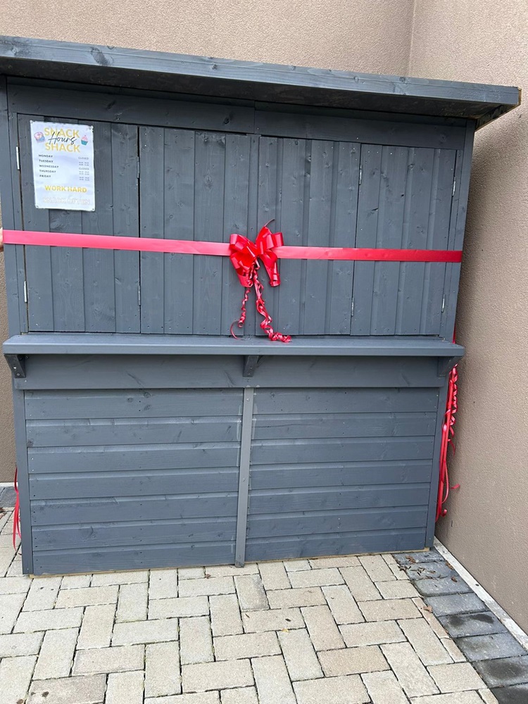 The Snack Shack wrapped on a bow on the day of opening